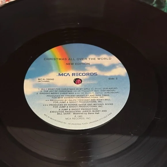 New Edition - “Christmas All Over The World” Vinyl LP - Picture 6 of 6